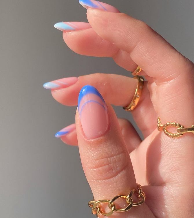 Double french nail art: the most stylish manicure of 2022 17