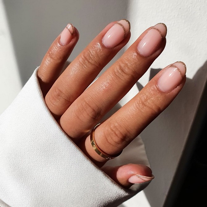 Double french nail art: the most stylish manicure of 2022 24