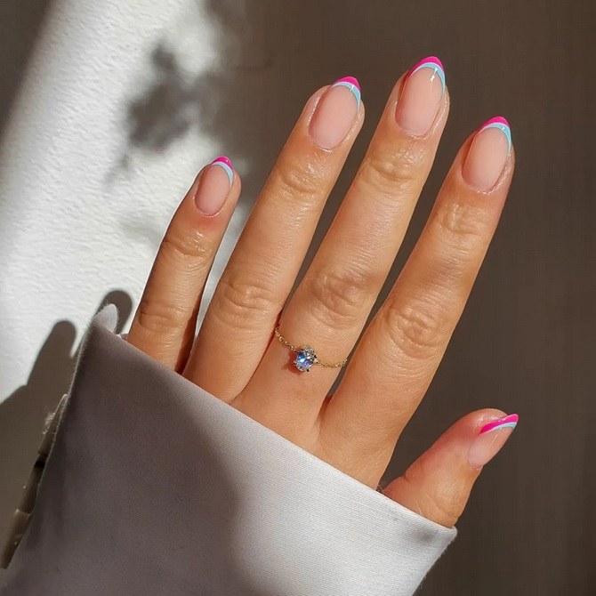 Double french nail art: the most stylish manicure of 2022 25