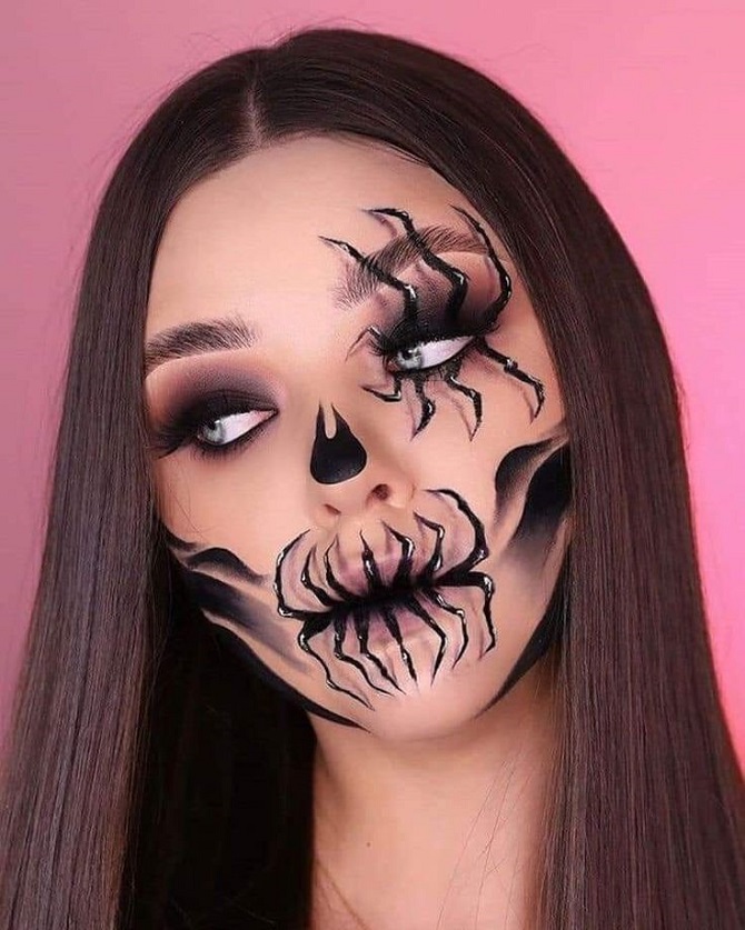 How to paint your face for Halloween: scary face painting ideas 11