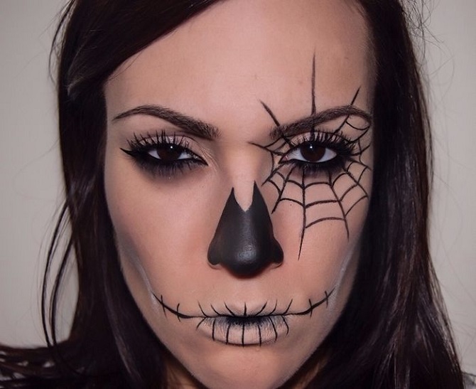 Как раскрасить лицо на Хэллоуин: идеи страшно красивых рисунков на лице 14