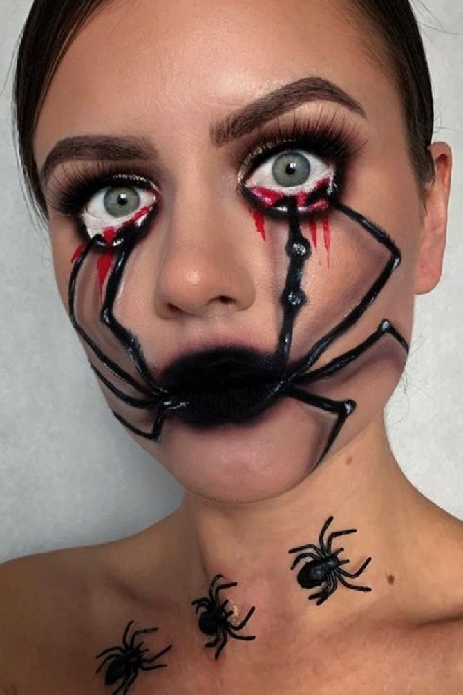 How to paint your face for Halloween: scary face painting ideas 15