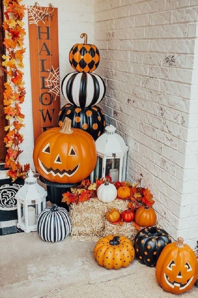 How to make a photo zone for Halloween with your own hands 10