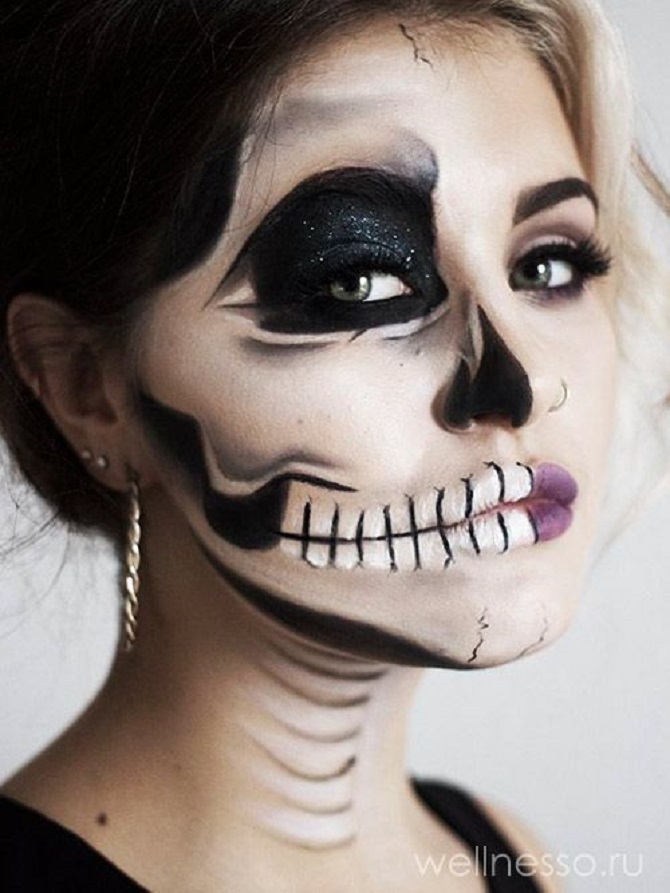 How to paint your face for Halloween: scary face painting ideas 18