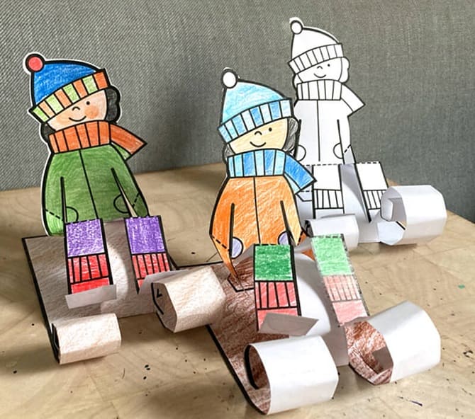 Winterhandwerk für Schule und Kindergarten: schöne DIY-Bastelarbeiten 17