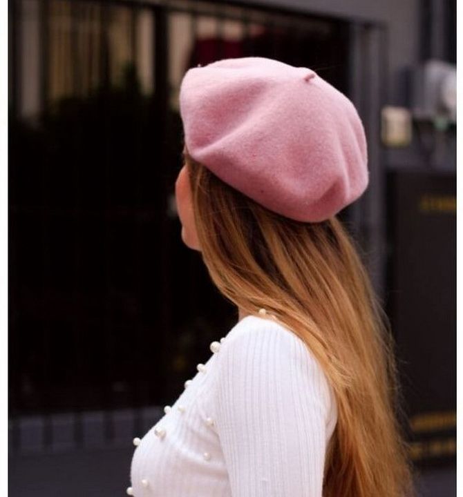 Elegant and retro: original beret looks 12