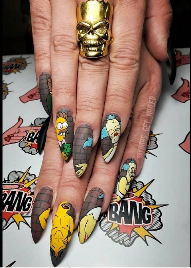 Comic book manicure 2023: what is this popular trend? 18