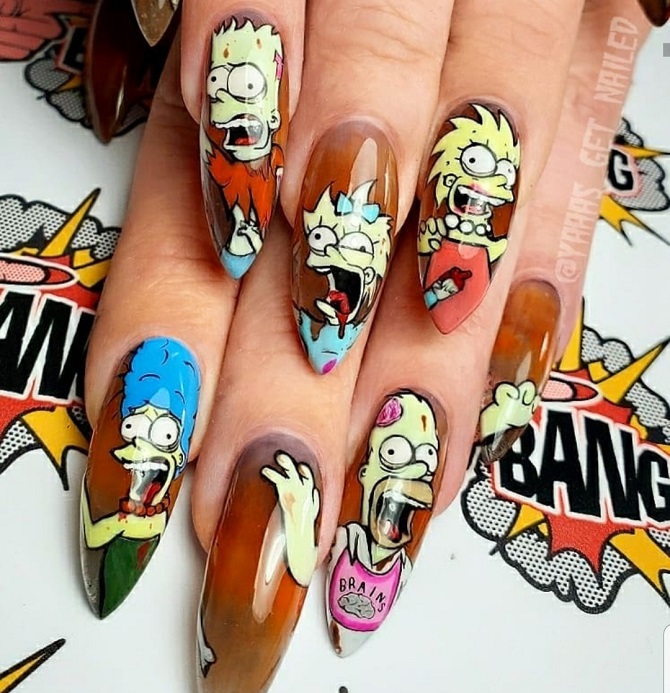 Comic book manicure 2023: what is this popular trend? 25