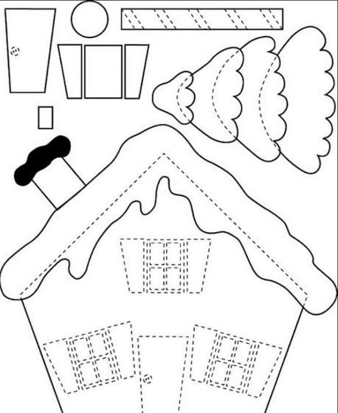 DIY Weihnachtsanwendungen: Ideen, Vorlagen 25