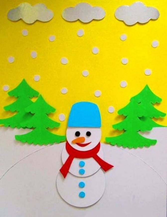 DIY Christmas applications: ideas, templates 10