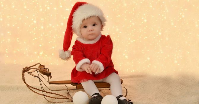 New Year’s photo session of a baby – ideas for touching baby photos 28