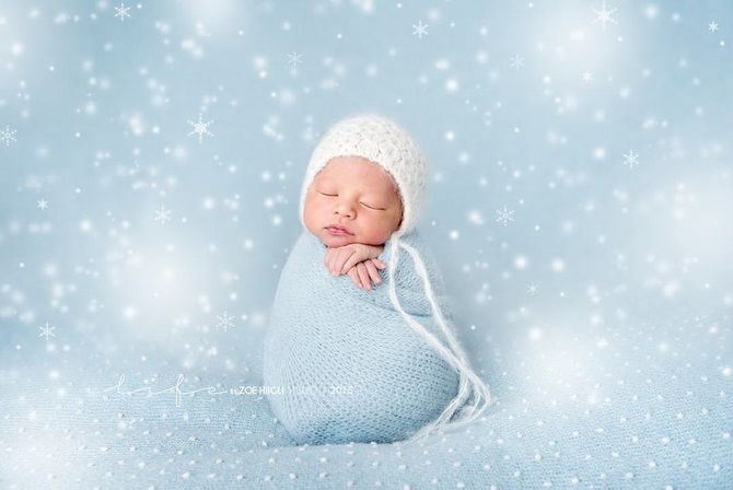 New Year’s photo session of a baby – ideas for touching baby photos 31