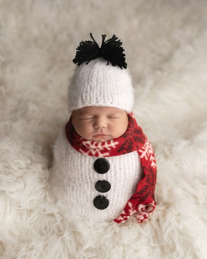 Neujahrsfotosession eines Babys – Ideen für berührende Babyfotos 12