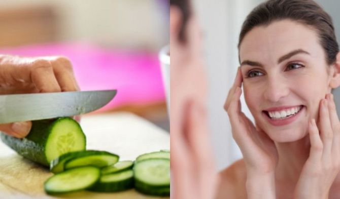 Cucumber on the eyes – an inexpensive beauty product for a fresh look 2