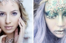 How to make Snow Maiden makeup for the New Year: fresh ideas