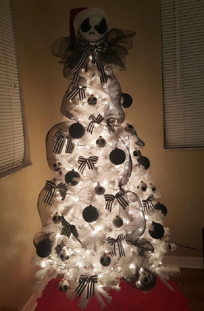 How to decorate a Christmas tree in black for 2023 of the Black Rabbit 11