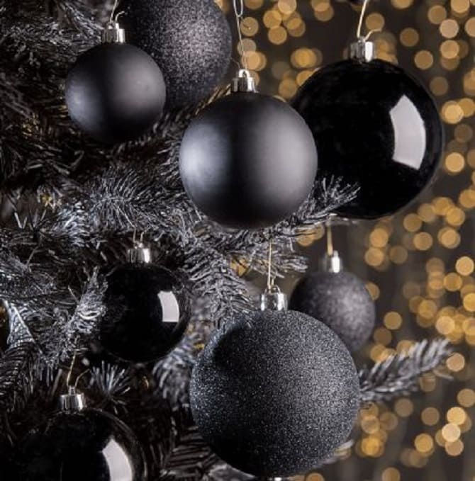 So schmücken Sie einen Weihnachtsbaum in Schwarz für 2023 des Schwarzen Kaninchens 2