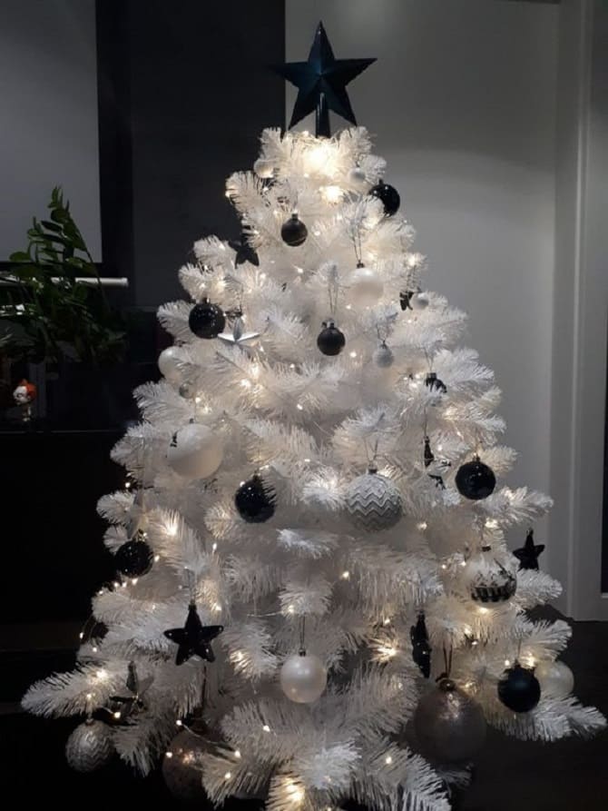 So schmücken Sie einen Weihnachtsbaum in Schwarz für 2023 des Schwarzen Kaninchens 9