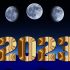 Mondkalender der Neumonde und Vollmonde für 2023