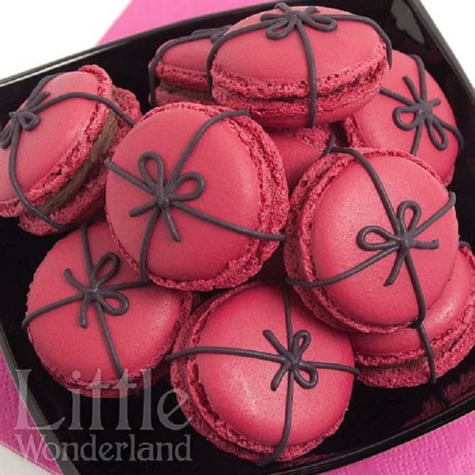 How to decorate macaroons for the New Year 2024: beautiful ideas with photos 15