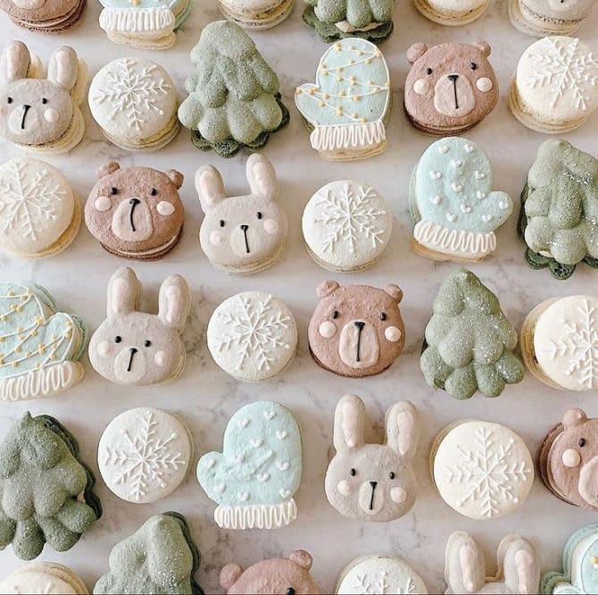 How to decorate macaroons for the New Year 2023: beautiful ideas with photos 9