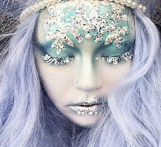 How to make Snow Maiden makeup for the New Year: fresh ideas 14
