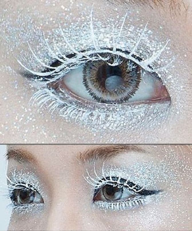 How to make Snow Maiden makeup for the New Year: fresh ideas 2