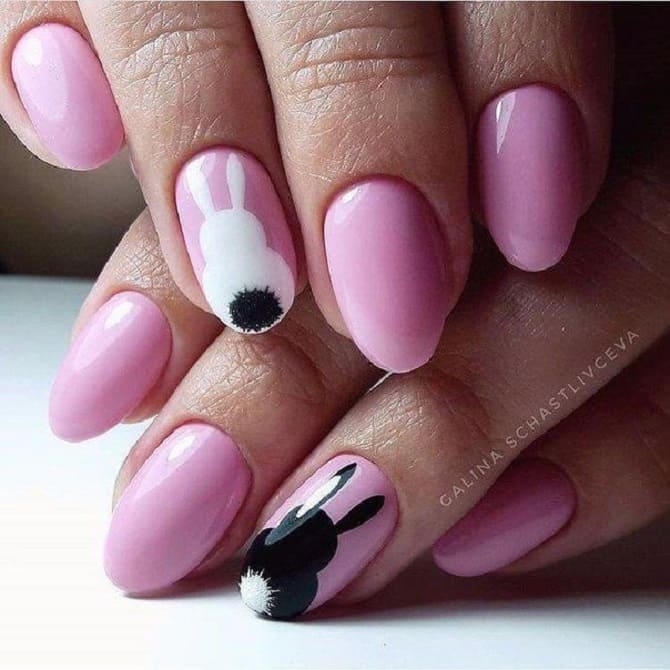 15+ Bunny Manicure Ideas for New Year 2023 6