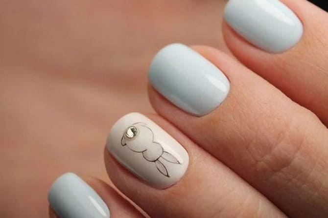 15+ Bunny Manicure Ideas for New Year 2023 9