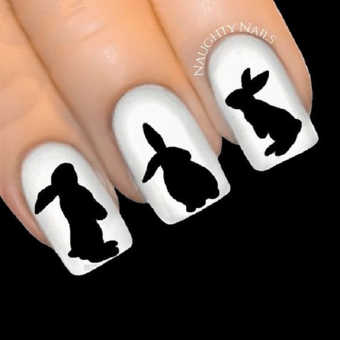 15+ Bunny Manicure Ideas for New Year 2023 11