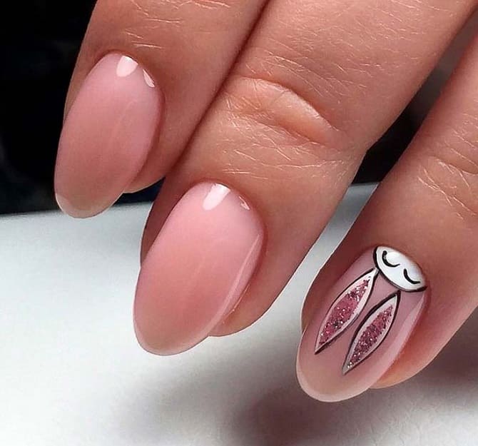 15+ Bunny Manicure Ideas for New Year 2023 14