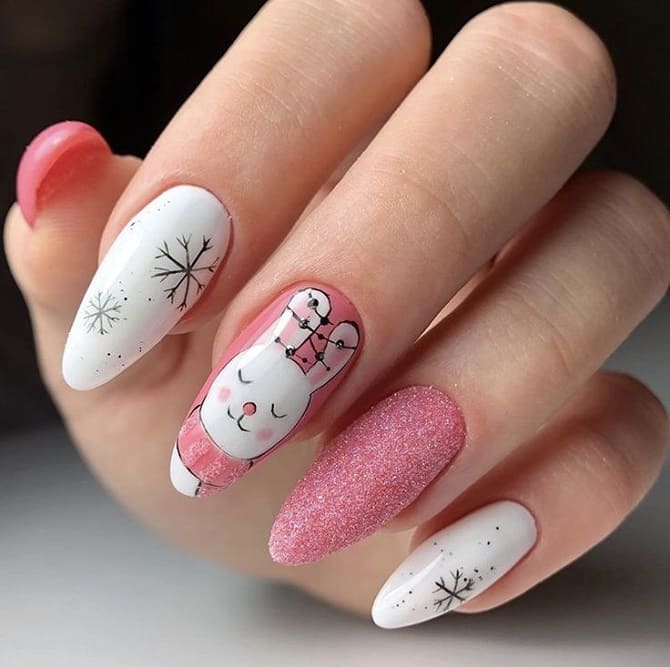 15+ Bunny Manicure Ideas for New Year 2023 2