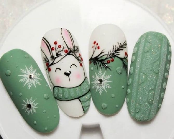 15+ Bunny Manicure Ideas for New Year 2023 3