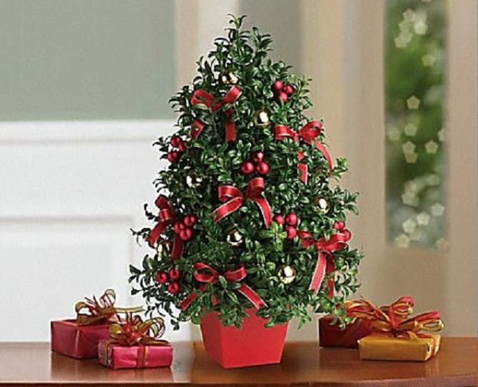 Über 20 Ideen, wie man einen Weihnachtsbaum in Rot schmückt 18
