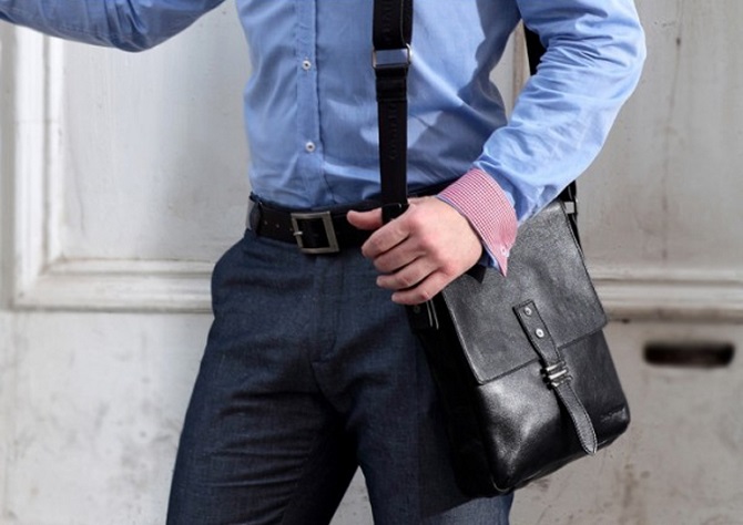 Модные мужские кожаные сумки через плечо: что выбрать для стильного образа? 1