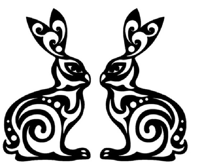 Vytynanki for the Year of the Rabbit 2023: beautiful templates and stencils for printing 10