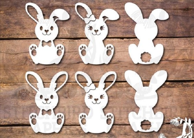Vytynanki for the Year of the Rabbit 2023: beautiful templates and stencils for printing 15