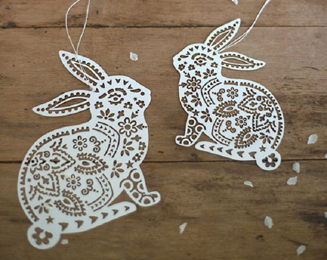 Vytynanki for the Year of the Rabbit 2023: beautiful templates and stencils for printing 2