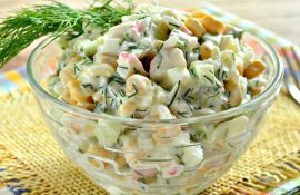 5 delicious salads with crab sticks