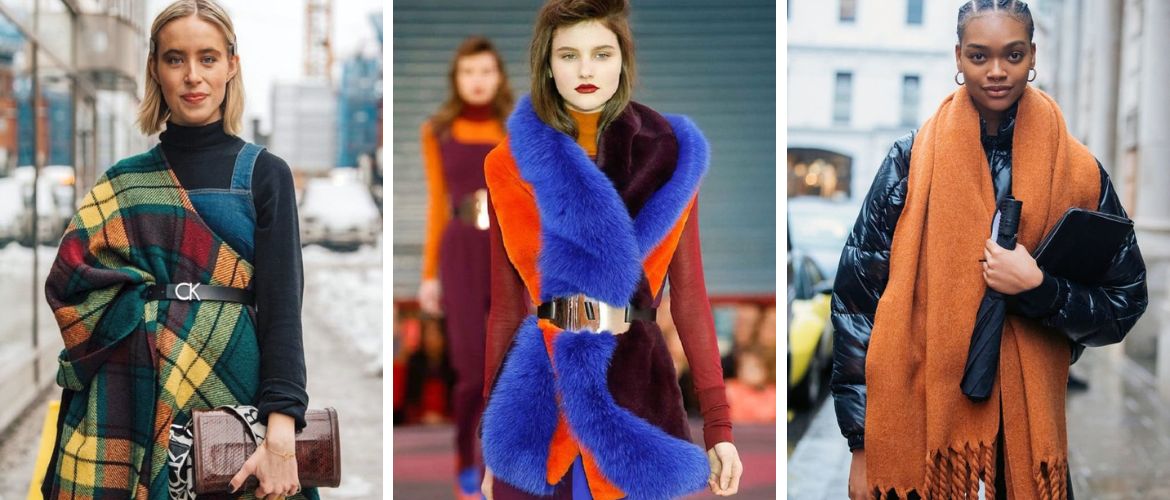 Fashion scarves winter-spring 2023: trendy models
