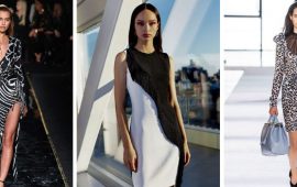 Black and white dress 2023: current trends of the new season