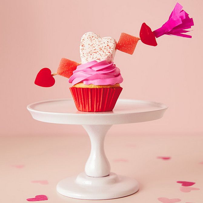 So dekorieren Sie Cupcakes schön zum Valentinstag 22