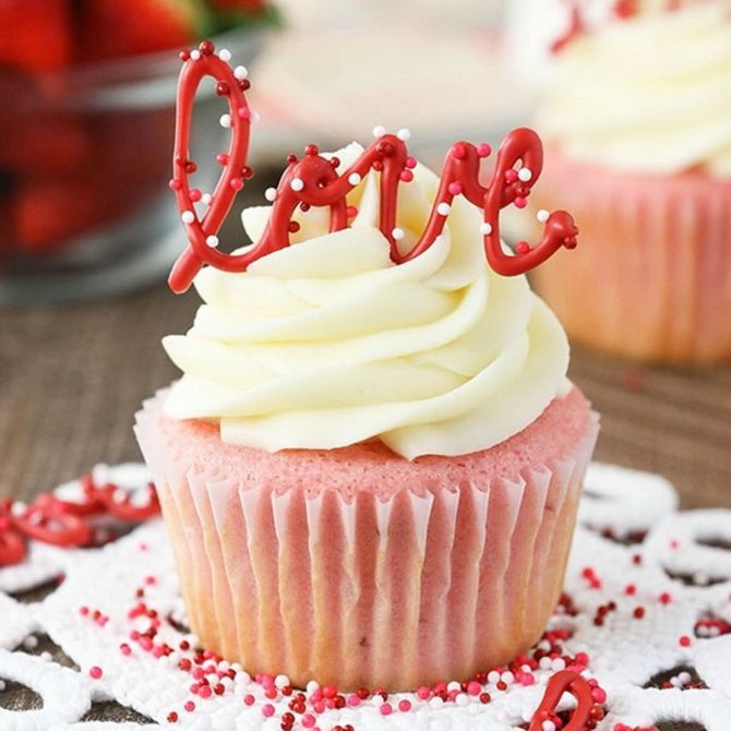 So dekorieren Sie Cupcakes schön zum Valentinstag 8