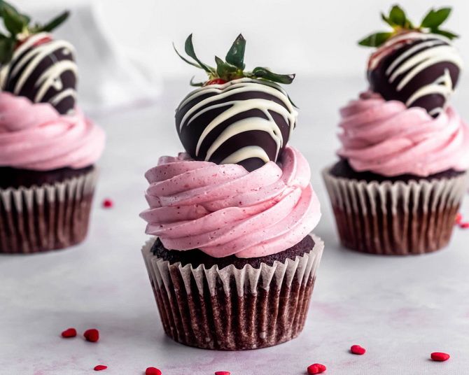 So dekorieren Sie Cupcakes schön zum Valentinstag 12