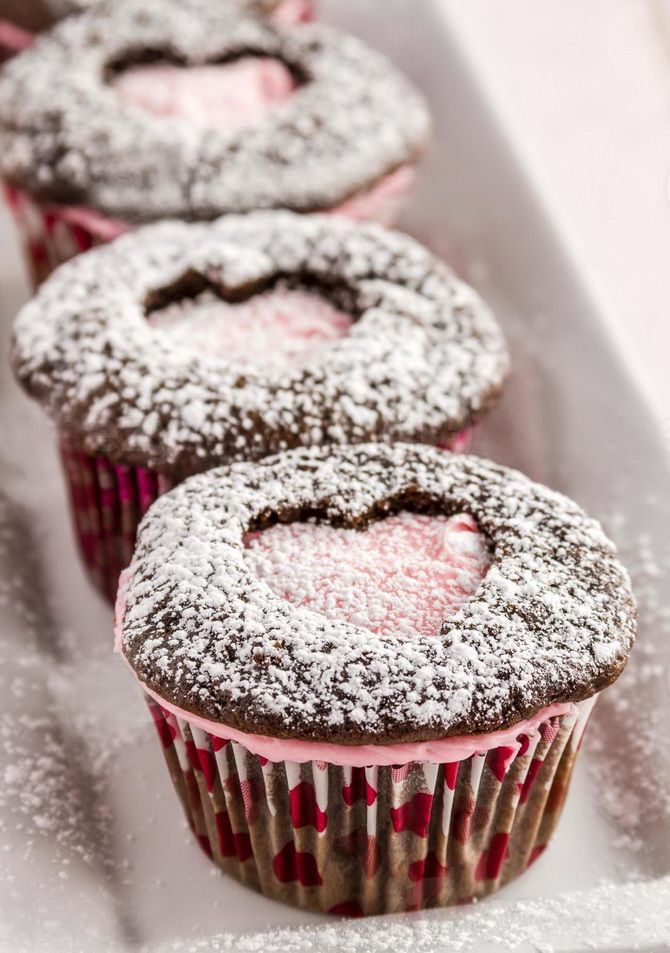 So dekorieren Sie Cupcakes schön zum Valentinstag 41