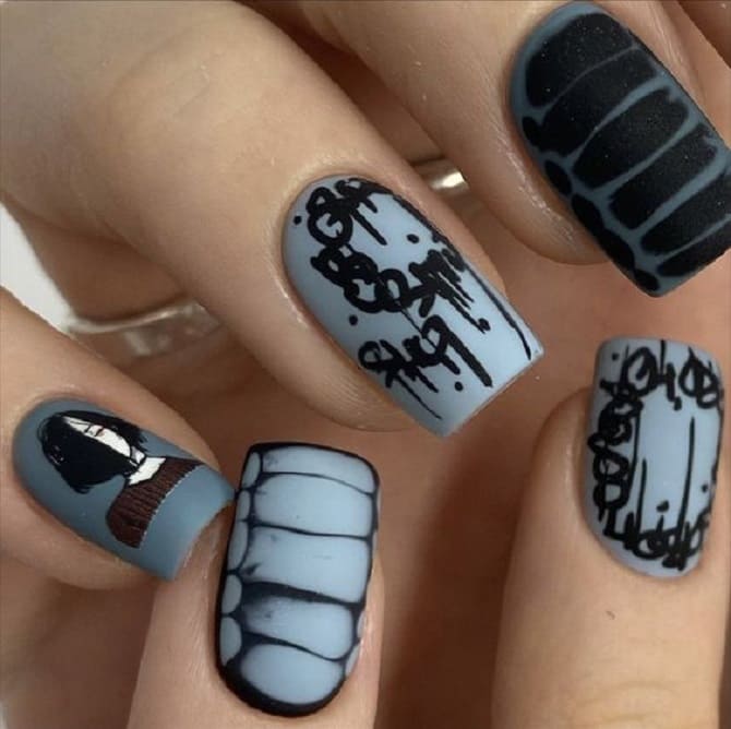 Underground manicure: new ideas for nail design 2