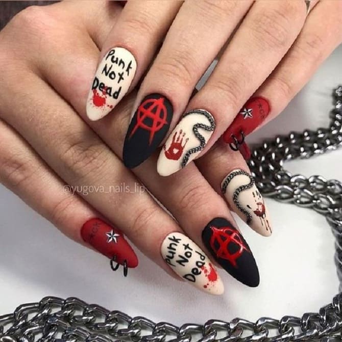 Underground manicure: new ideas for nail design 6