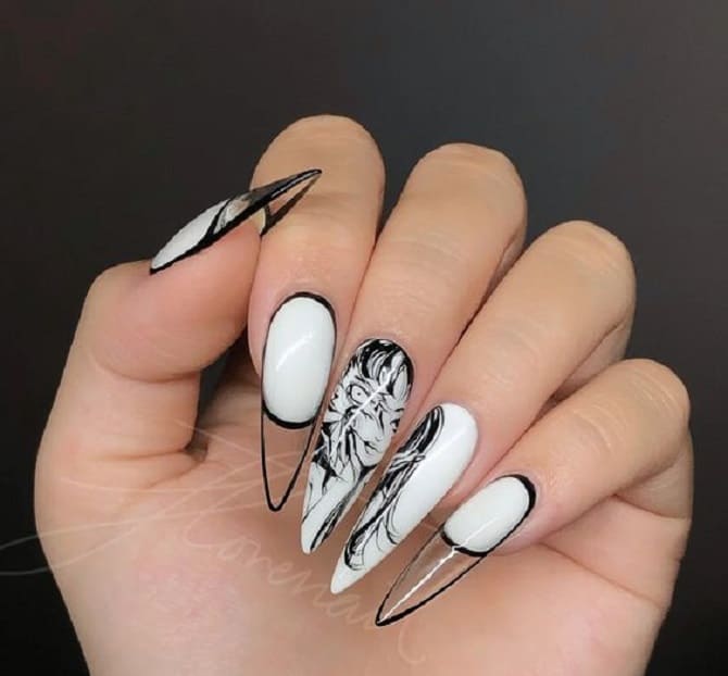 Anime Manicure: Best Ideas with Photos 2