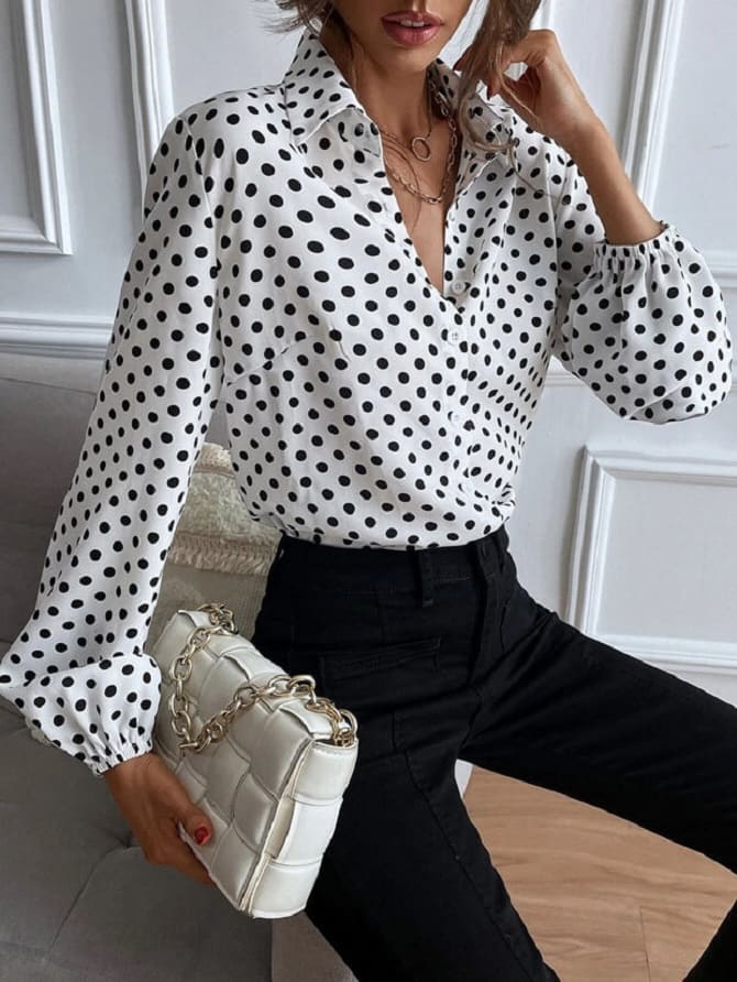 Polka dot blouses: how to wear the fashion trend of 2023 4