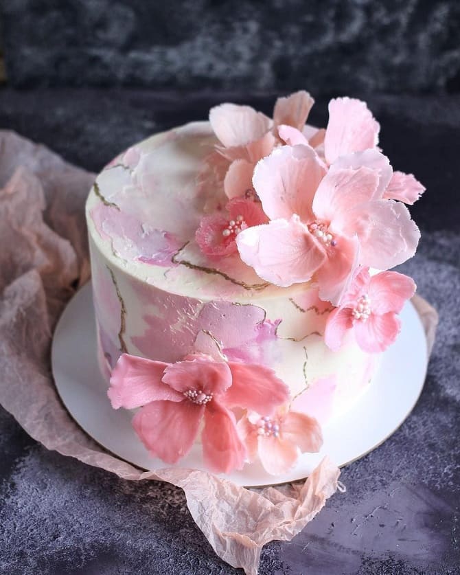 How to make cake flowers at home 11